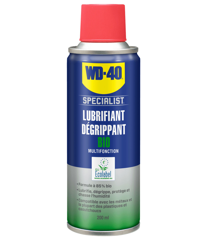 Aérosol 200 ml de lubrifiant dégrippant bio WD-40