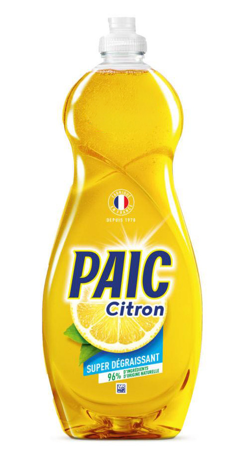 Flacon de 750ml de Paic Citron Eclat liquide vaisselle