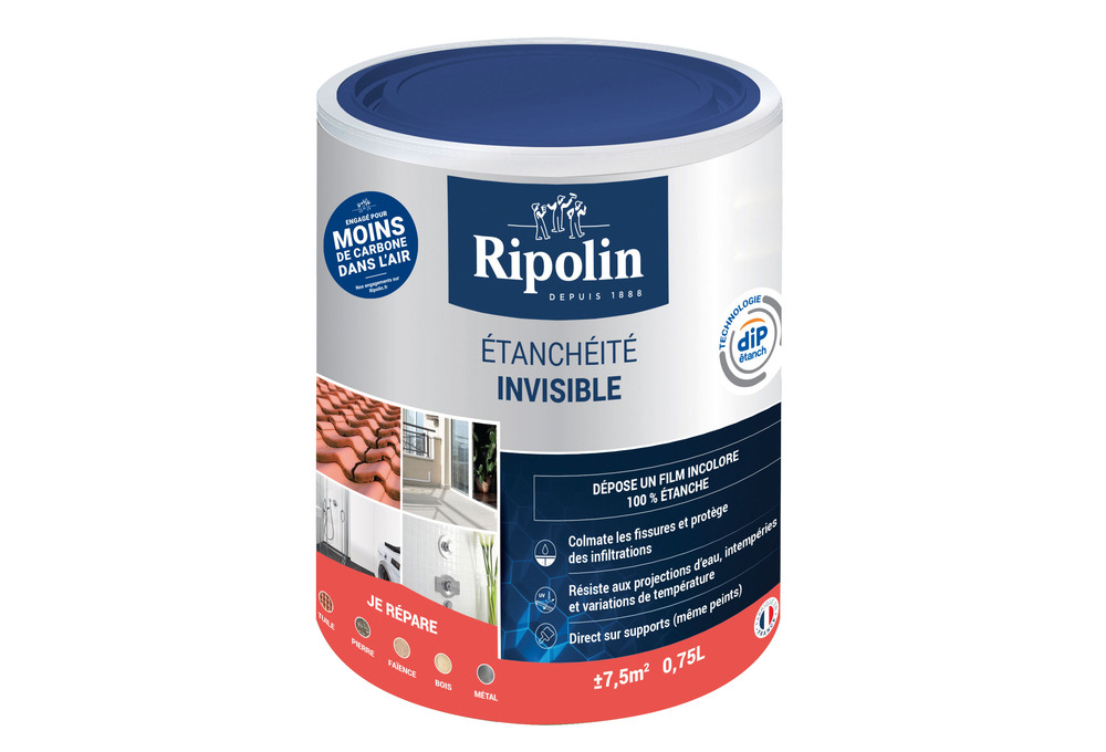 Pot de 0.75L de résine revêtement étanchéité anti-infiltration multi-supports incolore