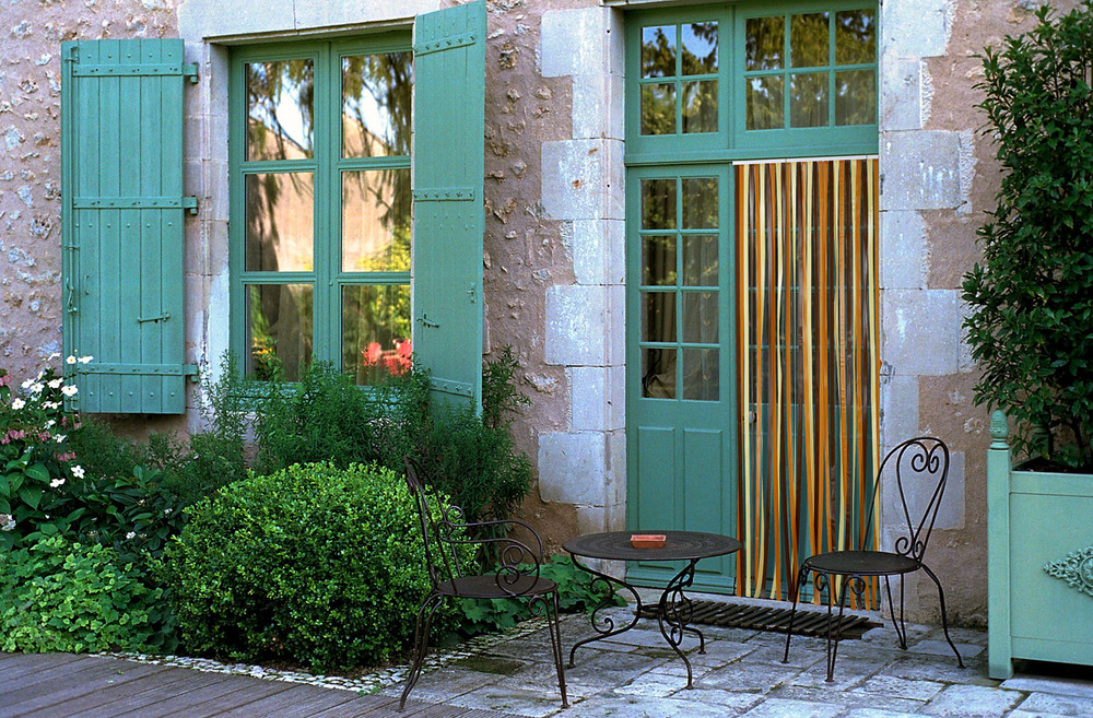 Rideau de Porte Lanières Antilles Brun/Beige 90 x 220 cm