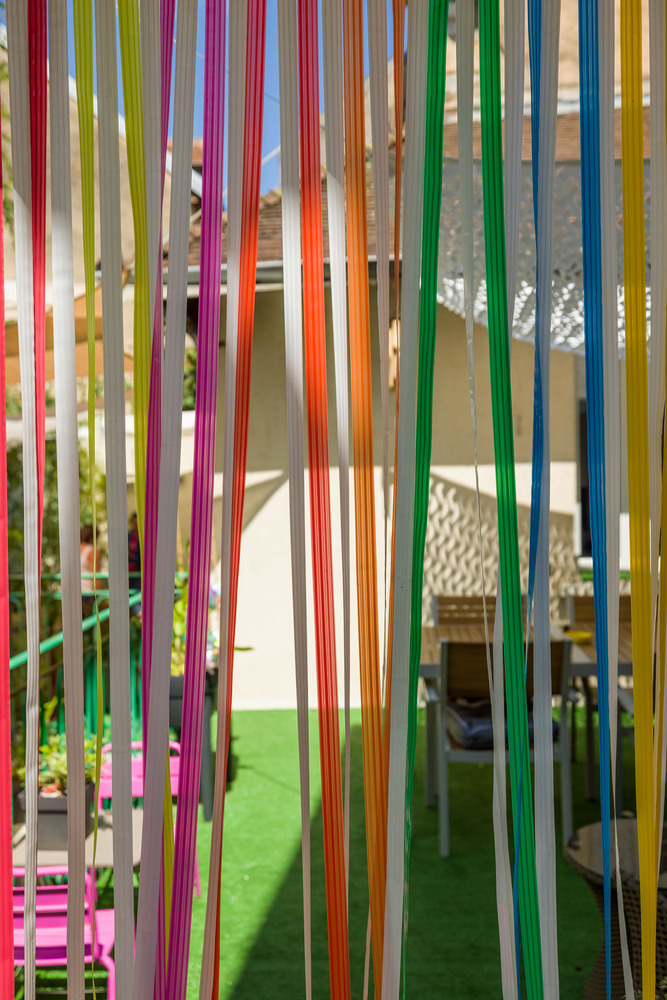 Rideau de Porte Lanières Antilles Tutti Frutti 90 x 220 cm