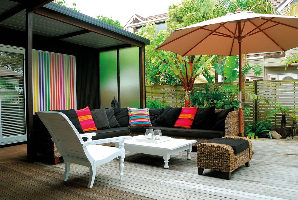 Rideau de Porte Lanières Antilles Tutti Frutti 90 x 220 cm