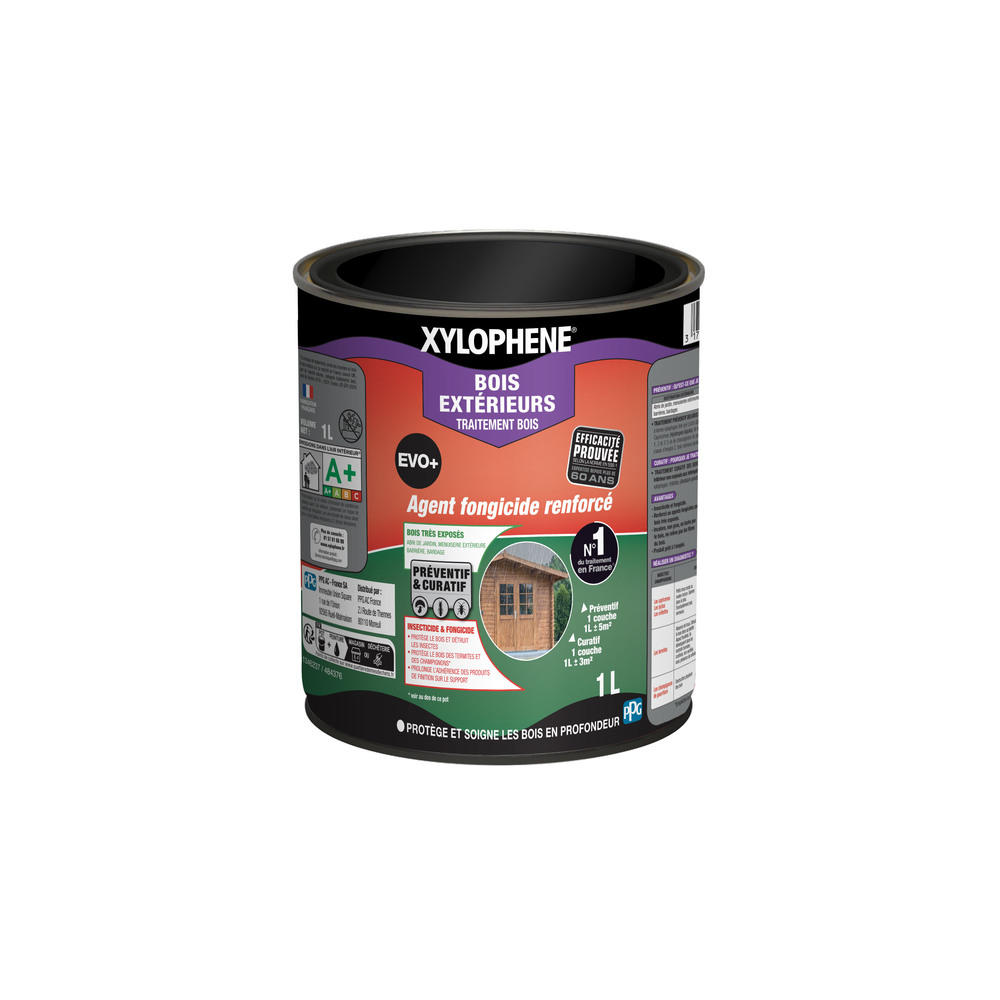 Pot de 1L de Xylophène Traitement Bois Extérieurs EVO+