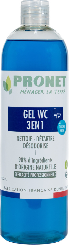 Bouteille de gel WC détartrant désodorisant Ecocert 500 ml