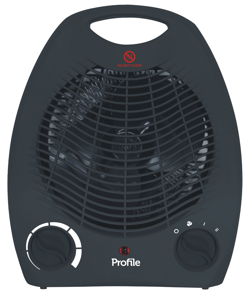 Radiateur soufflant Moesson 2000W noir et compact