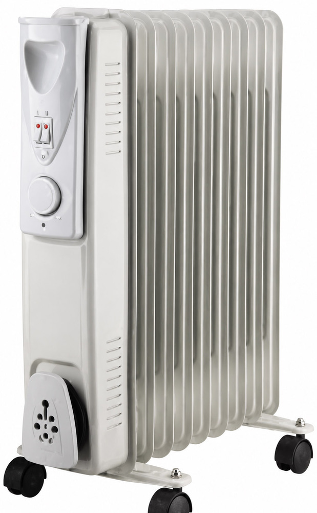 Radiateur électrique à bain d'huile Fogo 9EL 2000W avec thermostat réglable et roulettes