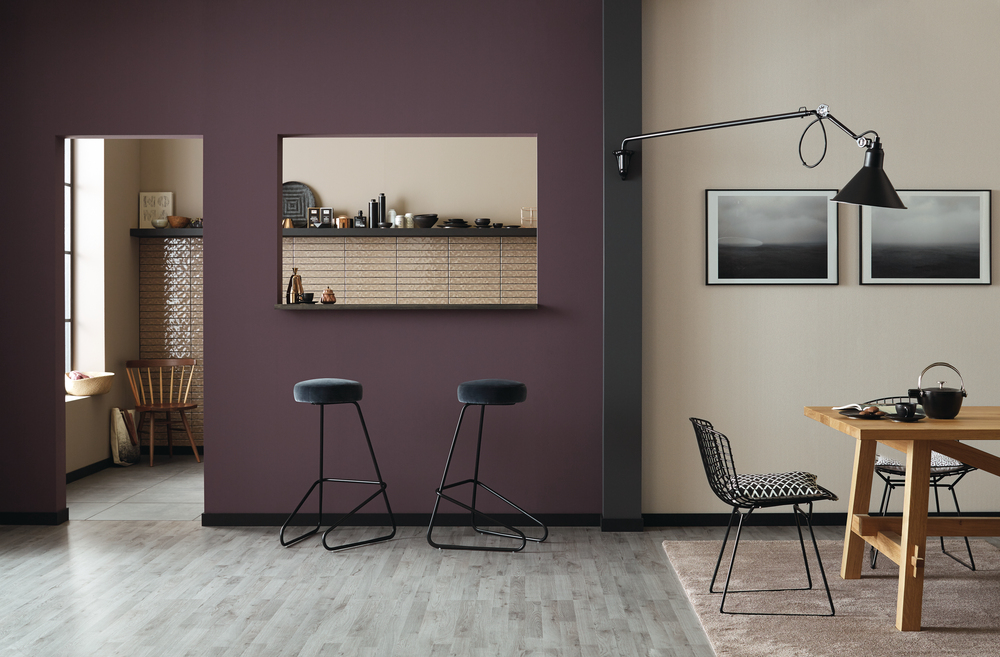 353726 - Ambiance de revêtement Intissé Grande Largeur GO COULEUR  Gris  