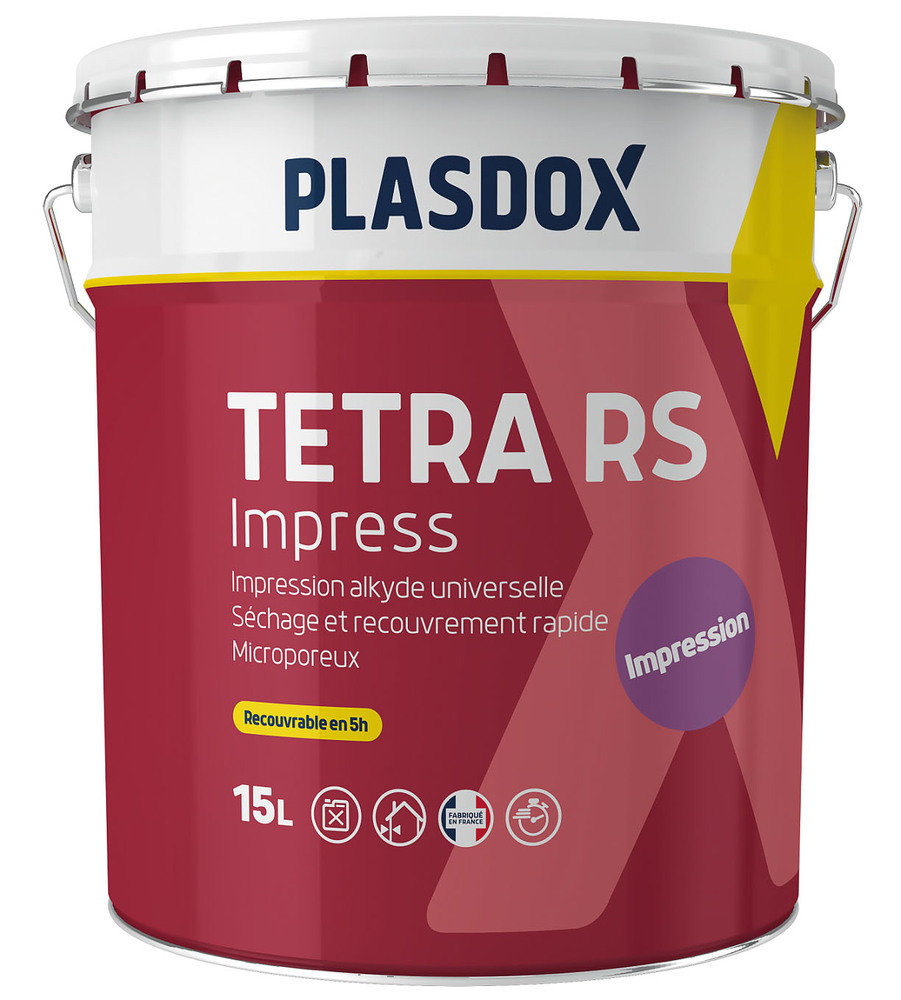 Bidon de primaire d'impression Tetra RS Impress, sous-couche d'accrochage pour murs intérieurs