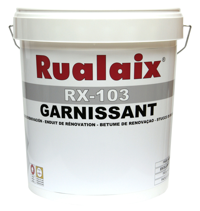 Sac d'enduit garnissant polyvalent en poudre RX-103 15 kg pour rebouchage et lissage murs intérieurs