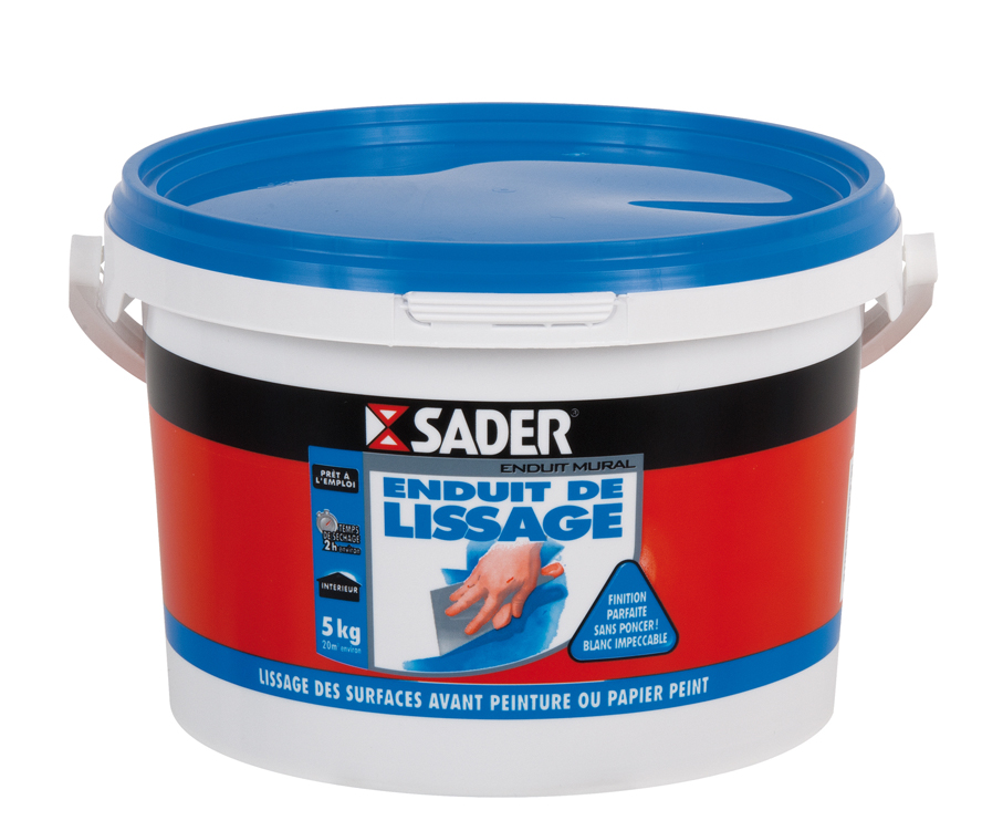 Pot d'enduit de lissage en pâte prêt à l'emploi 1,5 kg