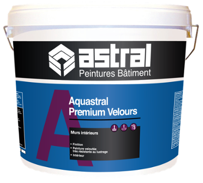 Pot de peinture intérieure mate Aquastral Premium Velours finition velours