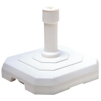 Pied Parasol Carré en Béton 25 kg Blanc