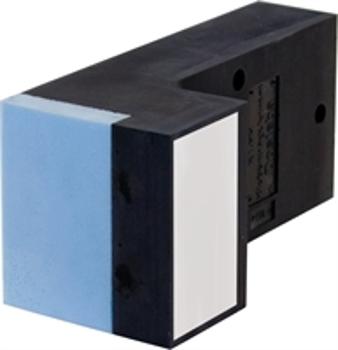 Élément de fixation pour gonds K1-PH avec 3 chevilles de vissage de 140mm, taille 280x125mm, pour isolation thermique extérieure.