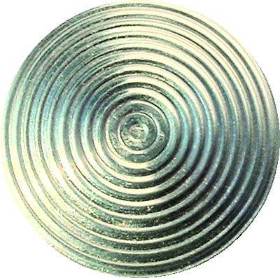 Clous podotactiles "METACLOU" métalliques striés acier zingué argent, lot de 216 clous