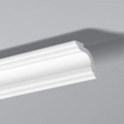 Corniche décorative Wallstyl WT5 en polystyrène de 2 mètres, profil contemporain