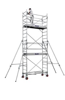 Echafaudage Roulant Acier Rollstar 205 - Hauteur de Travail 7.30 m