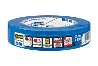 2090 Adhésif de Masquage Professionnel Longue Durée Multi-Surfaces Bleu 24mmx50m
