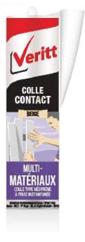 Colle contact type néoprène beige 310ml