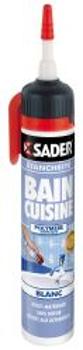 Mastic Bain & Cuisine Blanc 200ml sans pistolet