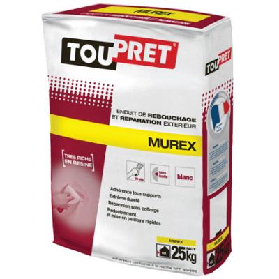 Enduit de rebouchage et réparation Murex poudre 25kg