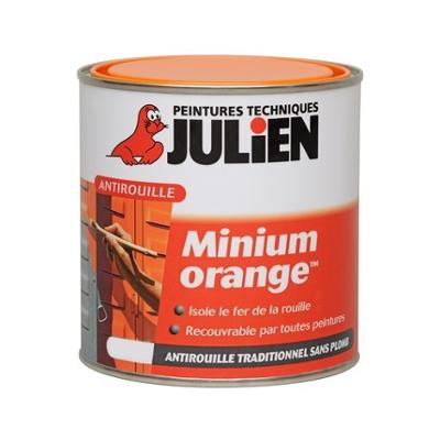Minium orange - Primaire antirouille 0.25L orange