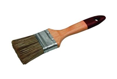 Brosse Plate Pro pour Lasure et Traitement des Bois Manche Bois