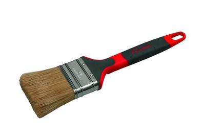 Brosse plate pour peinture glycéro : manche bi-matière