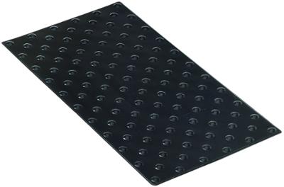 Dalles podotactiles "Accessdal" 820x400mm, épaisseur 7mm noir Ral 9004 adhésives