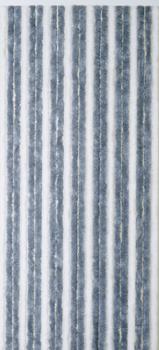 Rideau de porte Florence C110 chenille gris/blanc 90x220cm