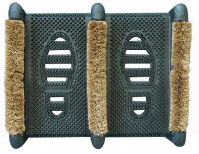 Tapis Gratte Bottes Caoutchouc et Coco 33 x 39 cm