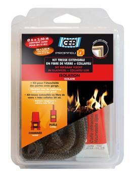 Propfeu : Kit Tresse Extensible en Fibre de Verre 6 mm x 2.5 m + Collafeu 20 ml