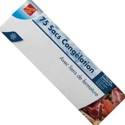 Sacs congélation transparents en rouleau, lot de 75 sacs en 3 formats pratiques.
