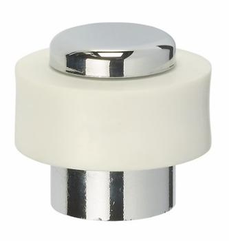 Butoir de Porte Luxe-Sol Laiton Chromé 28 x 24 mm