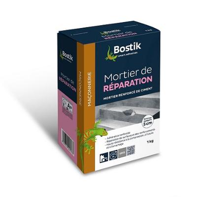 Mortier de réparation Poudre Gris 1 kg pour enduits et ciments