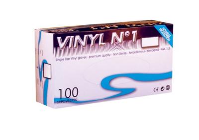 Gant vinyle, boite de 100 gants