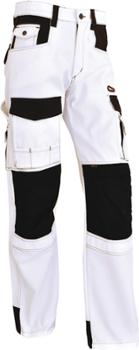 Pantalon Élite Extensible Blanc Avec Genouillères