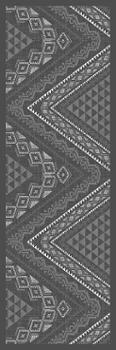 Tapis Graphic All Over grey 50x150cm sur cintre