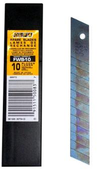 Lames FWB de rechange 12 mm pour cutters et araseurs, étui de 10