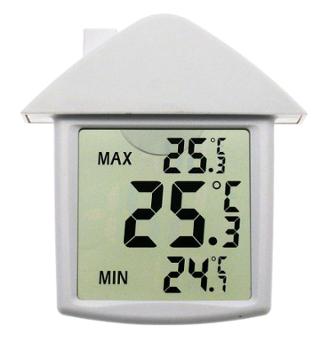 Thermomètre Mini Maxi à Électron Pour Fenêtre