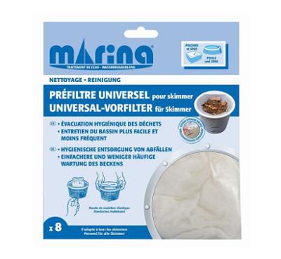 Lot de 8 préfiltres universels en filet pour skimmer de piscine