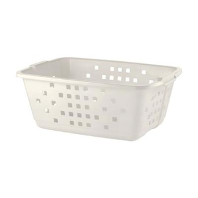 Corbeille à Linge Blanc Cérusé 45L