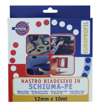 Mousse Adhésive Double Face Noire 12mmx10m