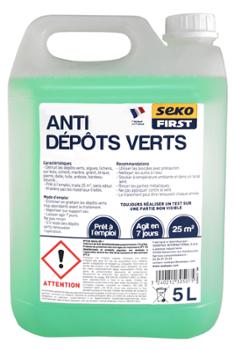Anti Dépôts Verts Sekofirst 5L Box de 72 Bidons