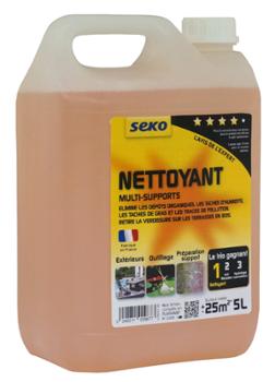 Nettoyant Multi-Supports Seko 5L anti-mousse pour nettoyage de façades et terrasses