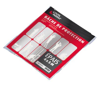 Bâche de Protection Épaisse 4x5m