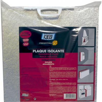 Propfeu : Plaque Isolante Double Face Aluminium 500x500x4mm