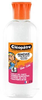 Cléopâtre colle forte adhésive transparente flacon de 100g