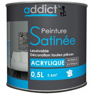 Peinture Décoration Murs et Boiseries Satin 0.5L