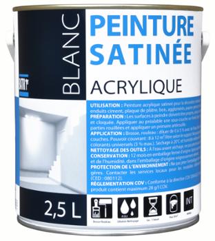 Batir 1er Peinture Acrylique Satinée 2.5L