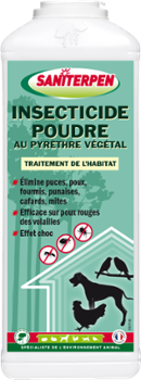 Saniterpen Insecticide Poudre au Pyrèthre Végétal boîte de 500g